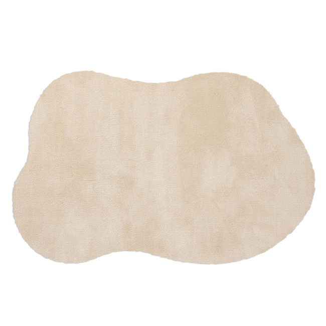 Tapijt VELVET TOUCH - organische vorm - Crème
