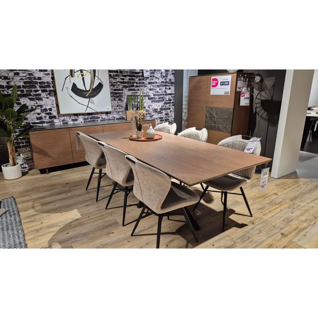 Eetkamerset STONE/WELLINGTON - Hazel/Pedra