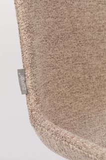 Set van 6 eetkamerstoelen ALBERT - Soft beige C-ZVR-ALB-SET6