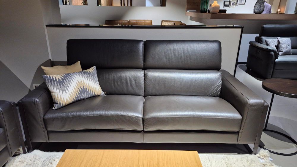 Set van 2 zetels PIER - Leder bruin C-CAL-PI-HKS1