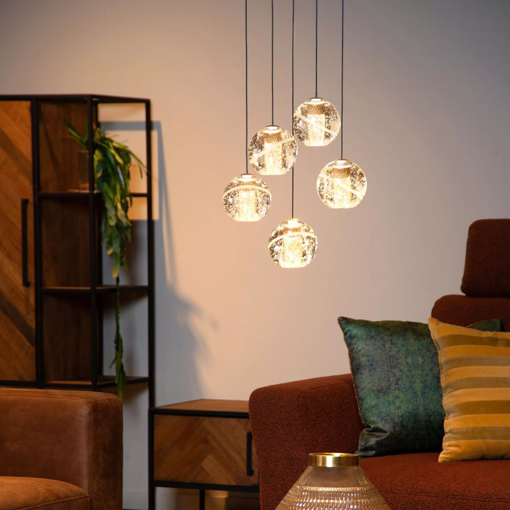 Hanglamp rond DILENKO - Goud LCD134971502