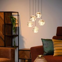 Hanglamp rond DILENKO - Goud LCD134971502