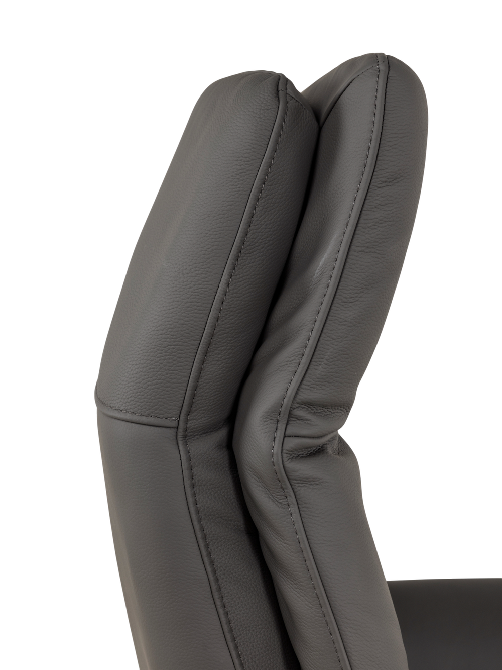 Relaxfauteuil ATLAS - Antraciet leder MED-56-001-B945