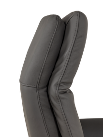 Relaxfauteuil ATLAS - Antraciet leder MED-56-001-B945