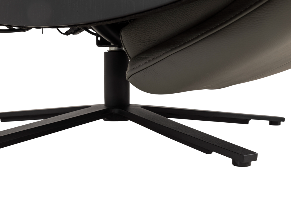 Relaxfauteuil ATLAS - Antraciet leder MED-56-001-B945