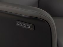 Relaxfauteuil ATLAS - Antraciet leder MED-56-001-B945