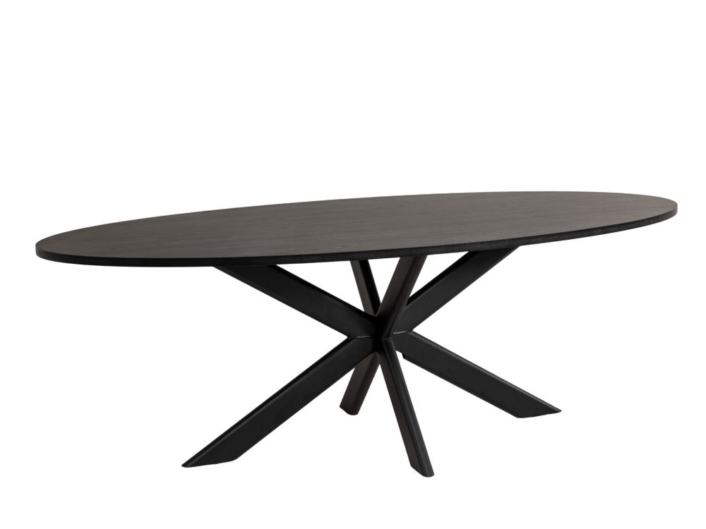 Eetkamertafel Joep/Jet - Zwart C-VDD-2-TFL-006