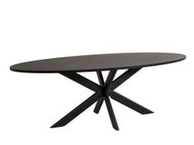 Eetkamertafel Joep/Jet - Zwart C-VDD-2-TFL-006