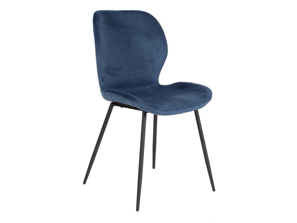 Set van 4 eetkamerstoelen 3738 - Velvet blauw C-ZLS-3738BL-SET4
