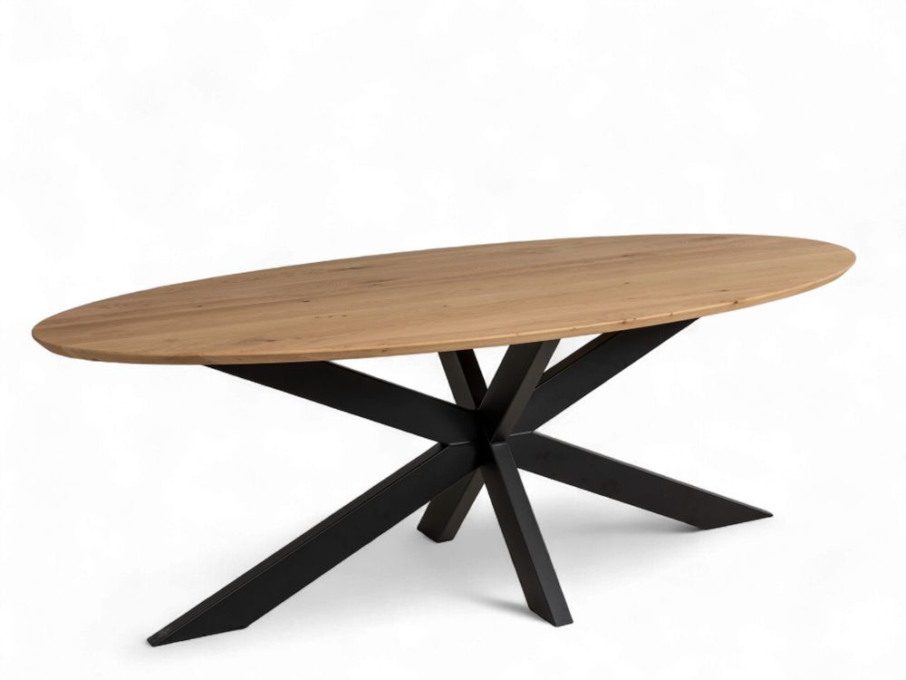 Eetkamertafel Joep/Matrix - Eiken/Zwart C-VDD-2-TFL-281