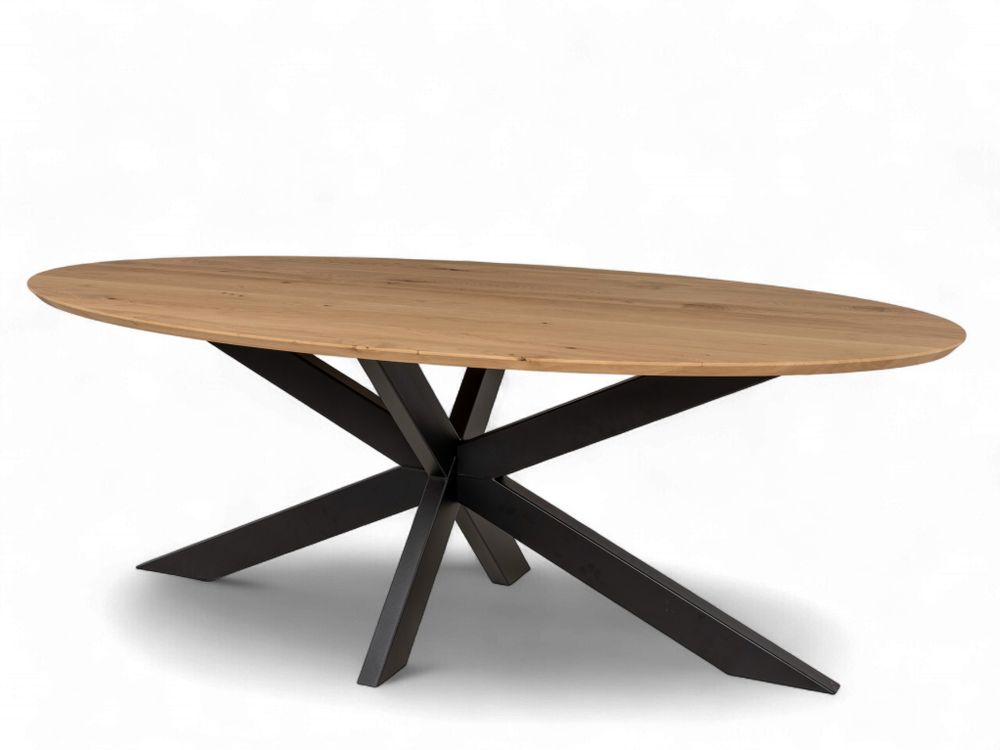 Eetkamertafel Joep/Matrix - Eiken/Zwart C-VDD-2-TFL-281