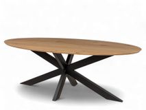 Eetkamertafel Joep/Matrix - Eiken/Zwart C-VDD-2-TFL-281