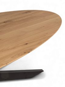 Eetkamertafel Joep/Matrix - Eiken/Zwart C-VDD-2-TFL-281