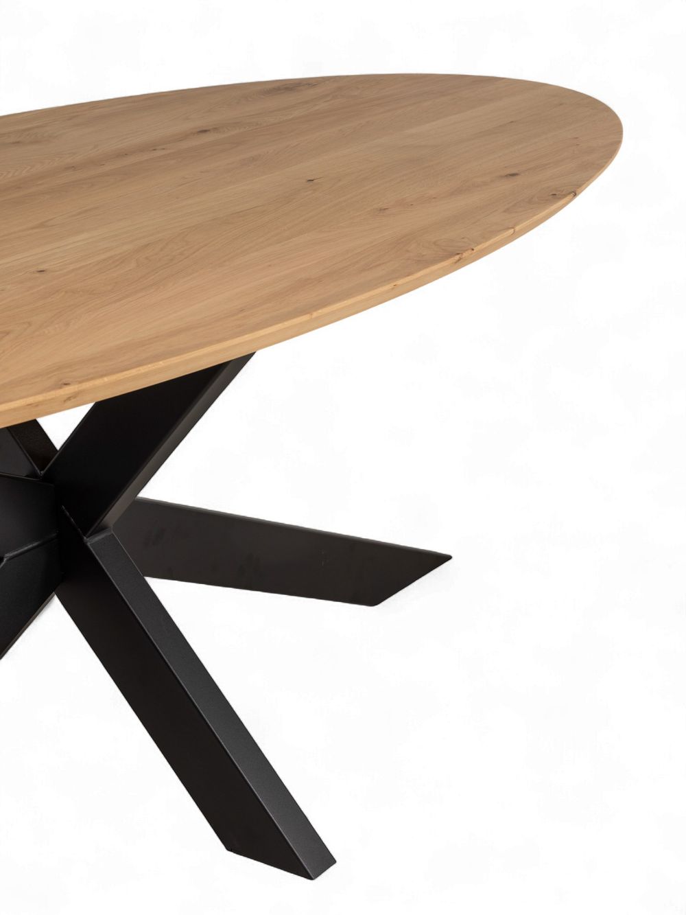 Eetkamertafel Joep/Matrix - Eiken/Zwart C-VDD-2-TFL-281