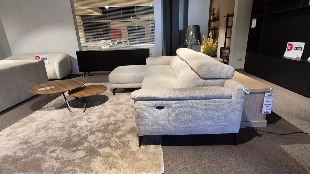 Hoeksalon LENON - Lichtgrijs C-PLD-16-HKS2