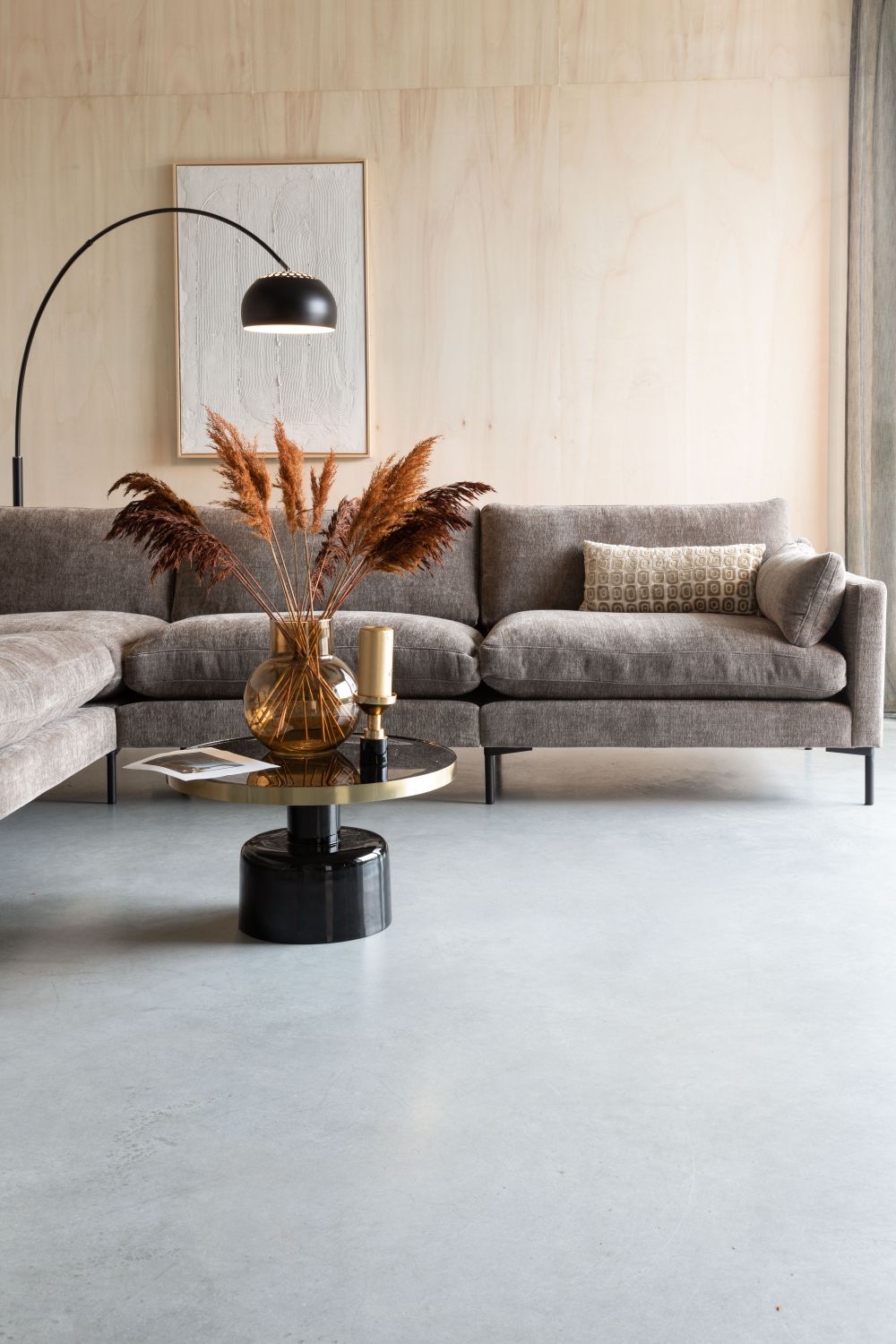 Vloerlamp METAL BOW - Zwart ZVR 5100123