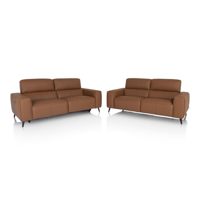 Set van 3-zit en 2,5-zit CALUSO - Cognac