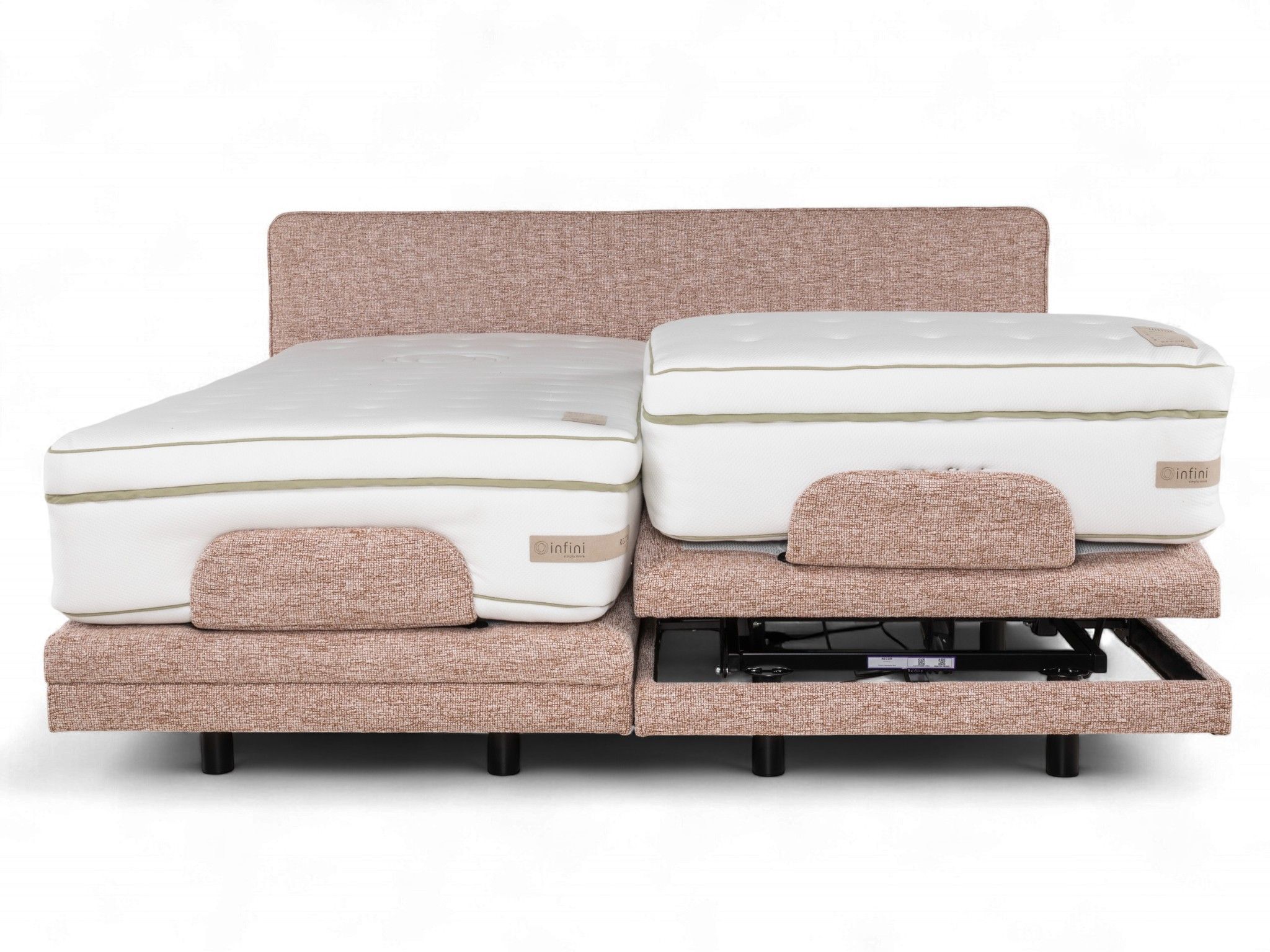 Elektrische boxspring IRIS - Roze