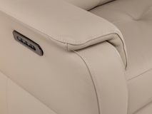 2-zit met elektr. relaxen OAKLAND - Leder beige C-NIC-6-HKS1