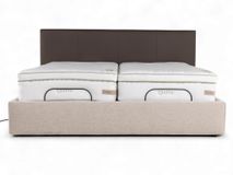 Elektrische boxspring LILY - Leder Namibo moro / s C-RCB-81-BEDTZ