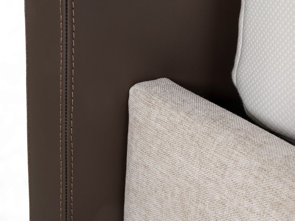 Elektrische boxspring LILY - Leder Namibo moro / s C-RCB-81-BEDTZ