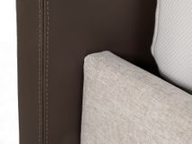 Elektrische boxspring LILY - Leder Namibo moro / s C-RCB-81-BEDTZ