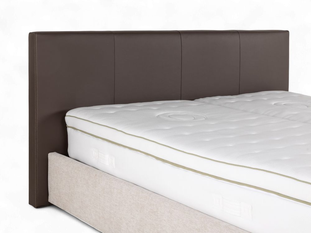 Elektrische boxspring LILY - Leder Namibo moro / s C-RCB-81-BEDTZ
