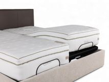 Elektrische boxspring LILY - Leder Namibo moro / s C-RCB-81-BEDTZ