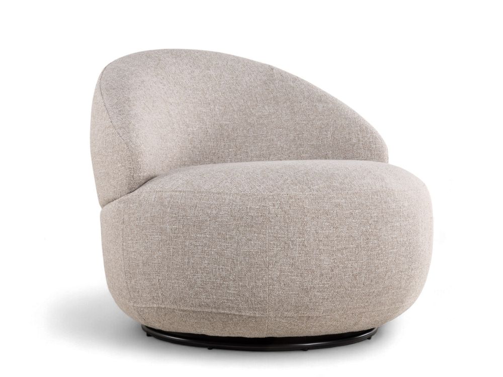 Draaifauteuil PEBBLE - Lichtgrijs KUK-5-000001-C-N