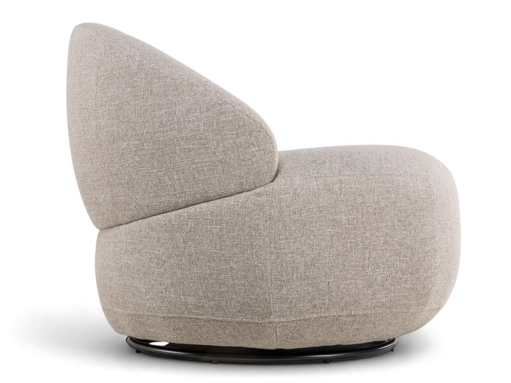 Draaifauteuil PEBBLE - Lichtgrijs KUK-5-000001-C-N