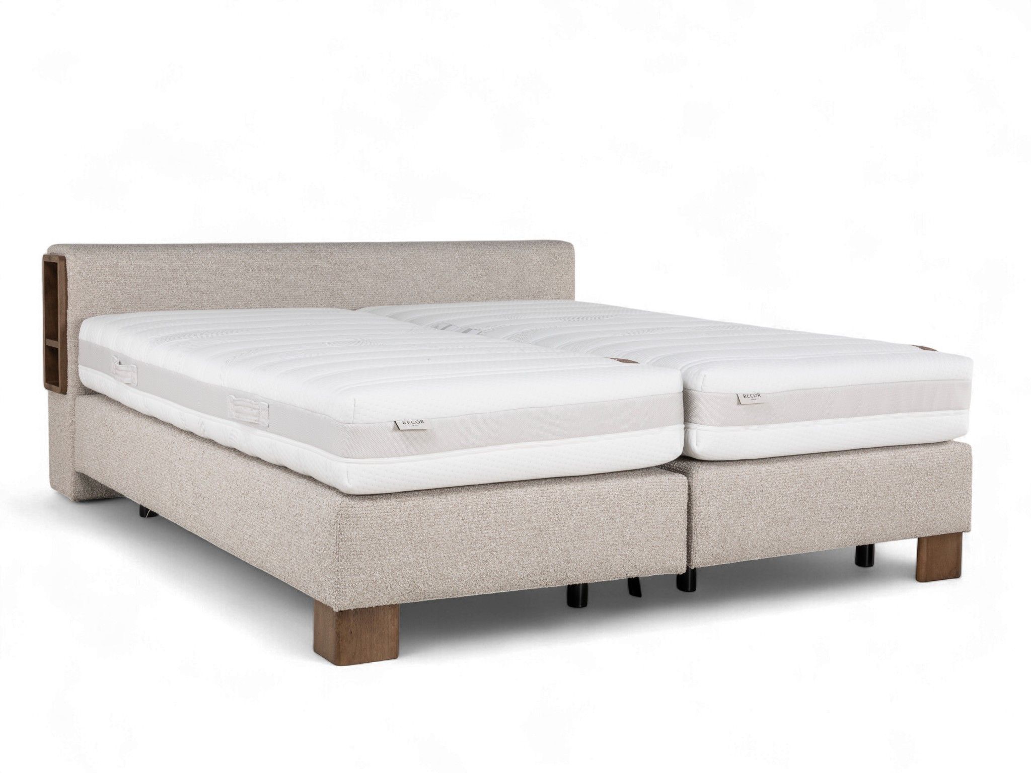 Boxspring CEDAR - Eik tabak / Beige