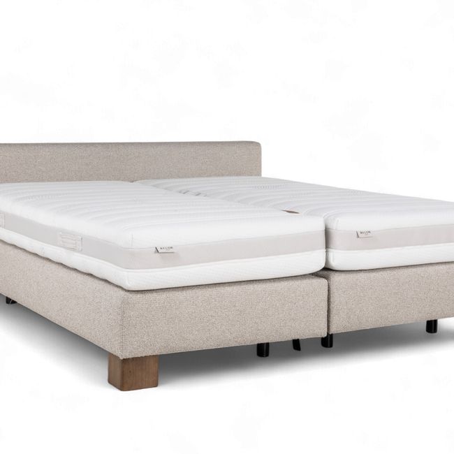 Boxspring CEDAR - Eik tabak / Beige
