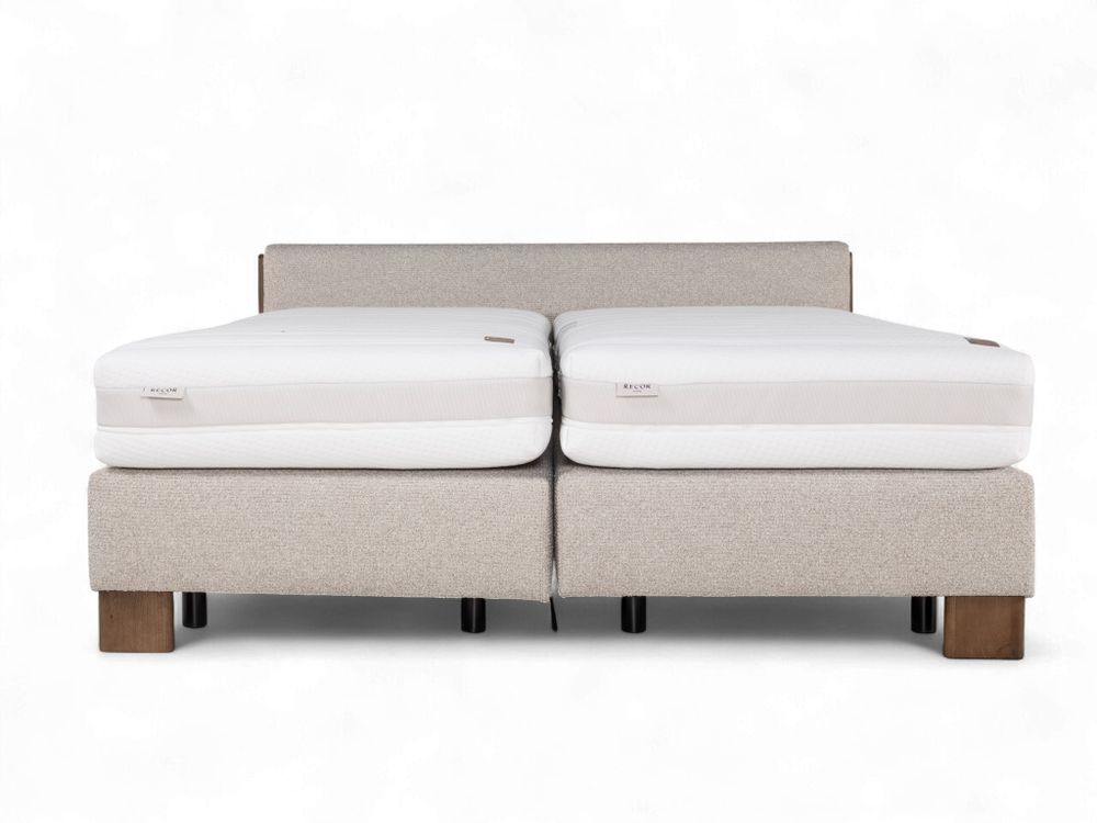 Boxspring CEDAR - Eik tabak / Beige C-RCB-77-BOXVLAKTZ