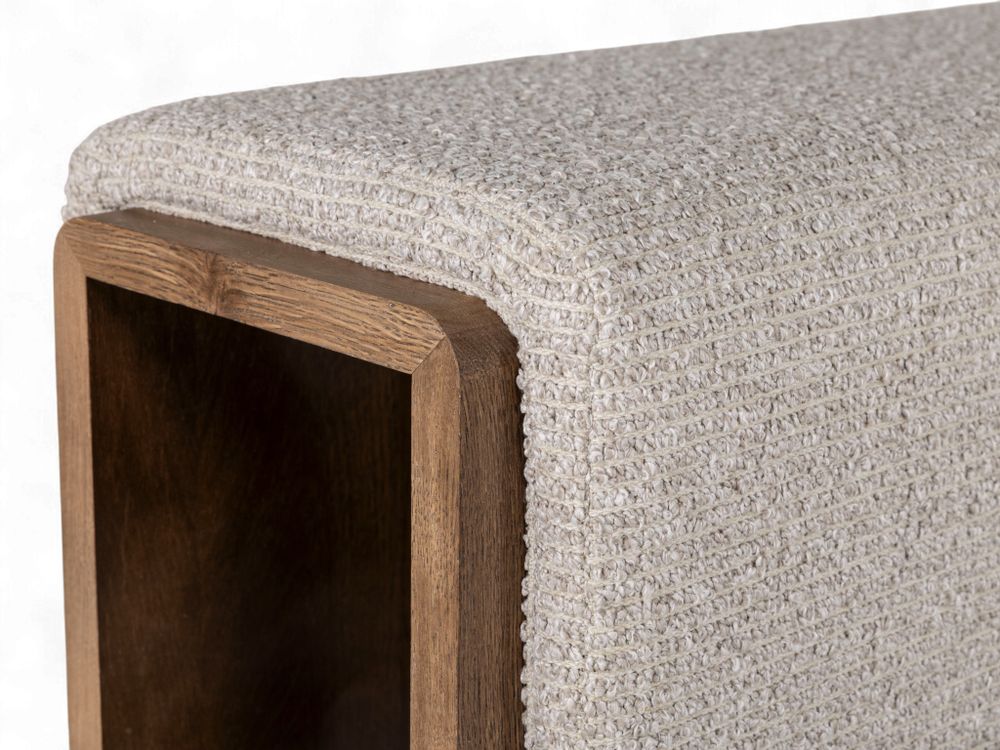 Boxspring CEDAR - Eik tabak / Beige C-RCB-77-BOXVLAKTZ