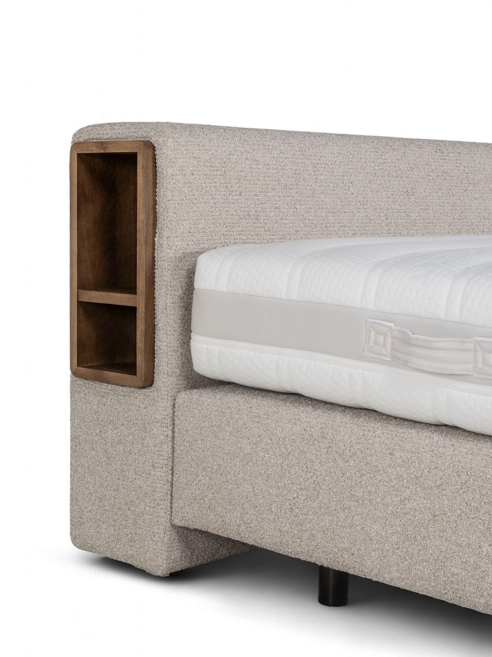 Boxspring CEDAR - Eik tabak / Beige C-RCB-77-BOXVLAKTZ