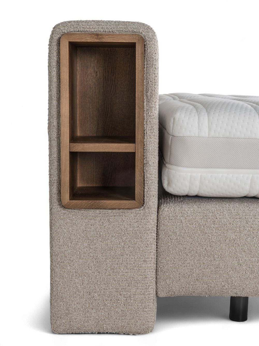 Boxspring CEDAR - Eik tabak / Beige C-RCB-77-BOXVLAKTZ