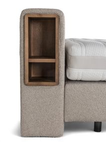 Boxspring CEDAR - Eik tabak / Beige C-RCB-77-BOXVLAKTZ