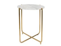 Bijzettafel TIMPA - Wit marmer / Goud ZVR 2300102