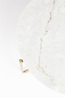 Salontafel TIMPA - Wit marmer / Goud ZVR 2300231