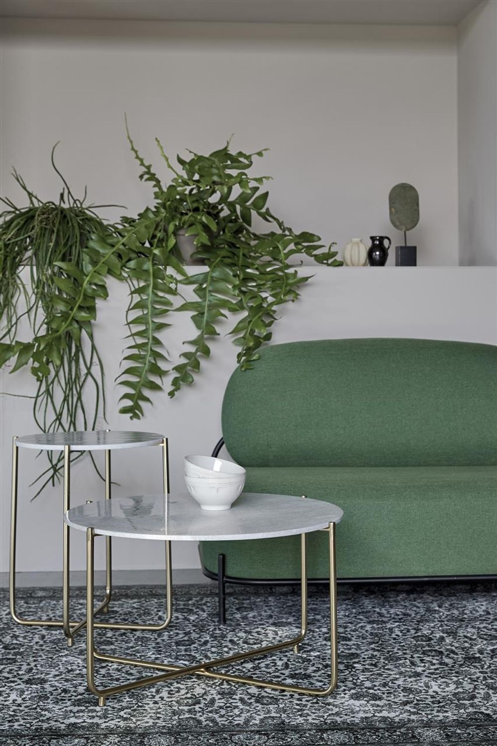 Salontafel TIMPA - Wit marmer / Goud ZVR 2300231