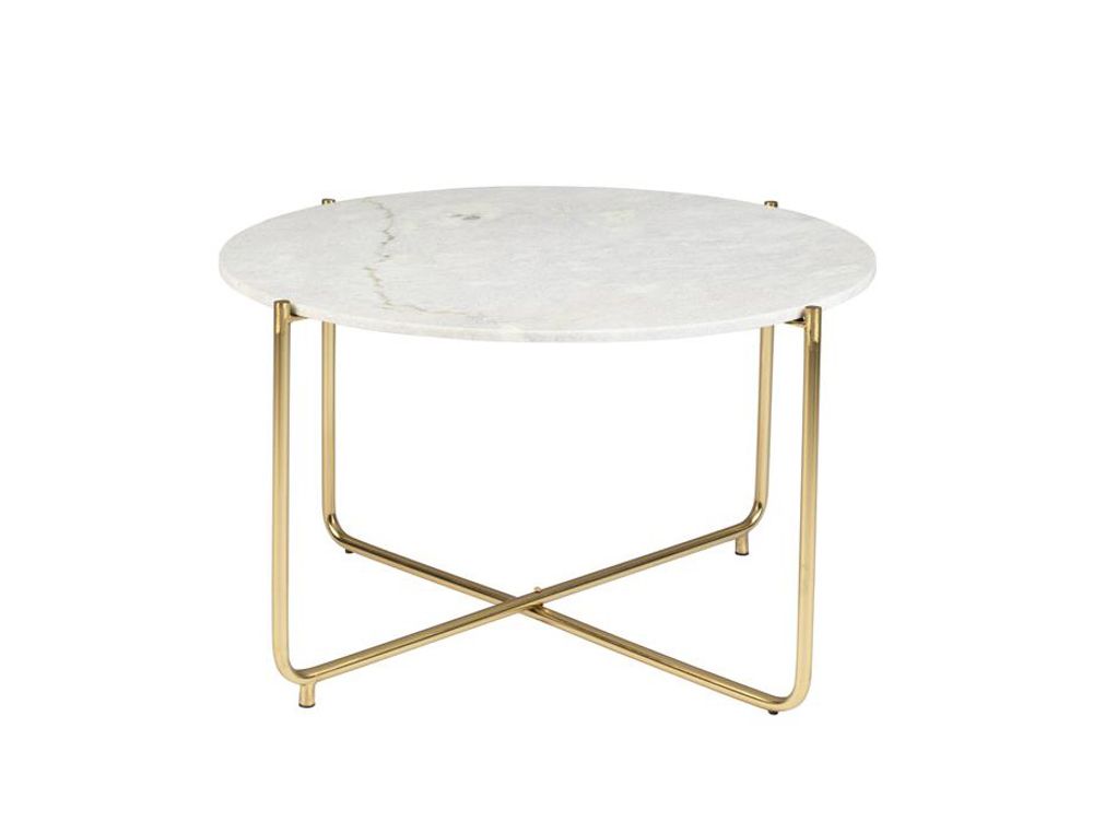 Salontafel TIMPA - Wit marmer / Goud ZVR 2300231