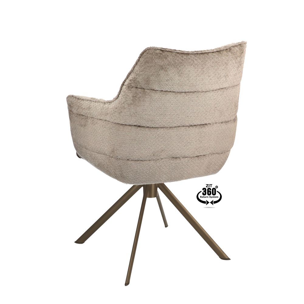 Draaibare armstoel MARO - Crème XLC-34-0000002