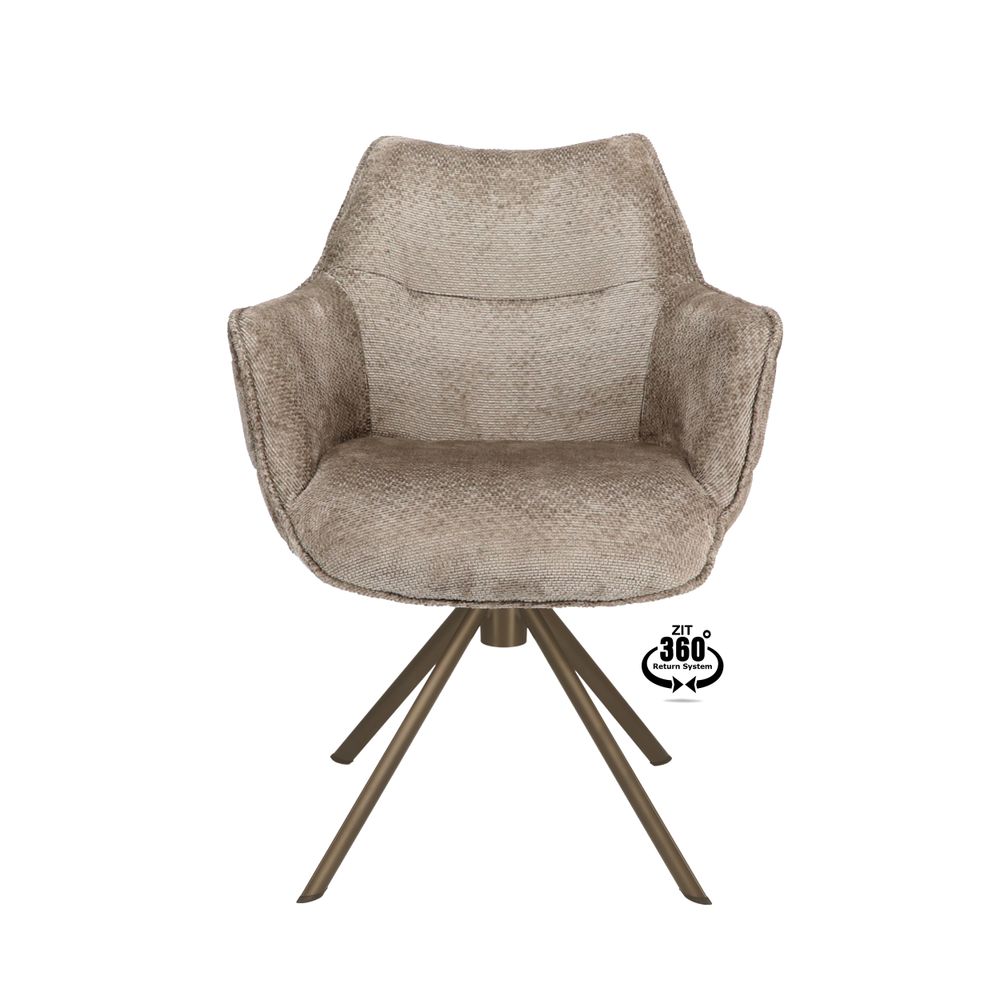 Draaibare armstoel MARO - Crème XLC-34-0000002