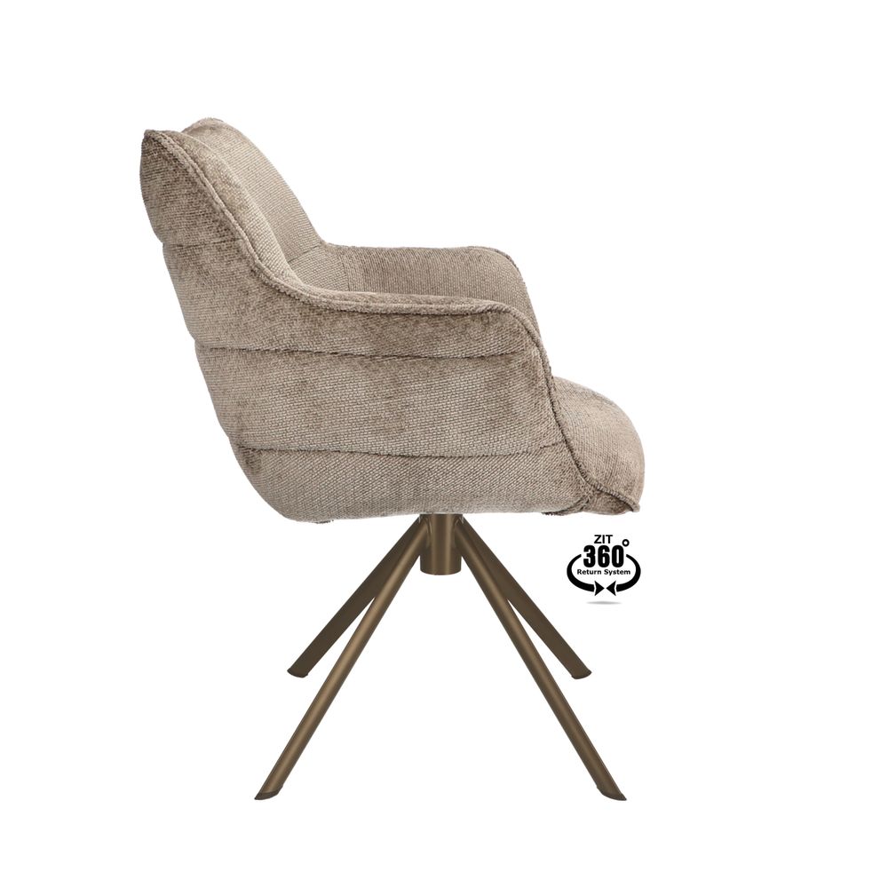 Draaibare armstoel MARO - Crème XLC-34-0000002