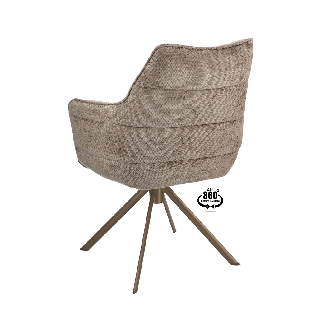 Draaibare armstoel MARO - Crème XLC-34-0000001