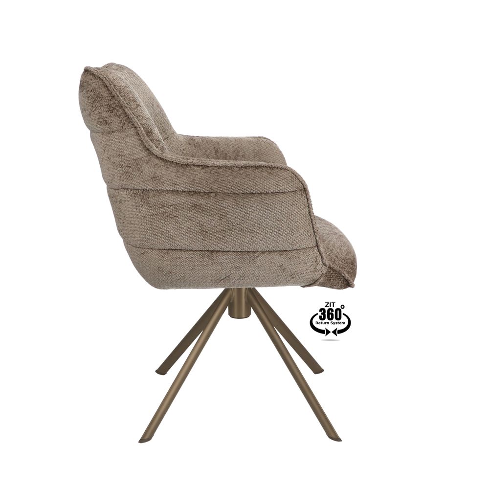 Draaibare armstoel MARO - Crème XLC-34-0000001