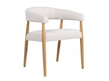 Armstoel AMOR - Mustard/Naturel hout DEZ-73-0000001