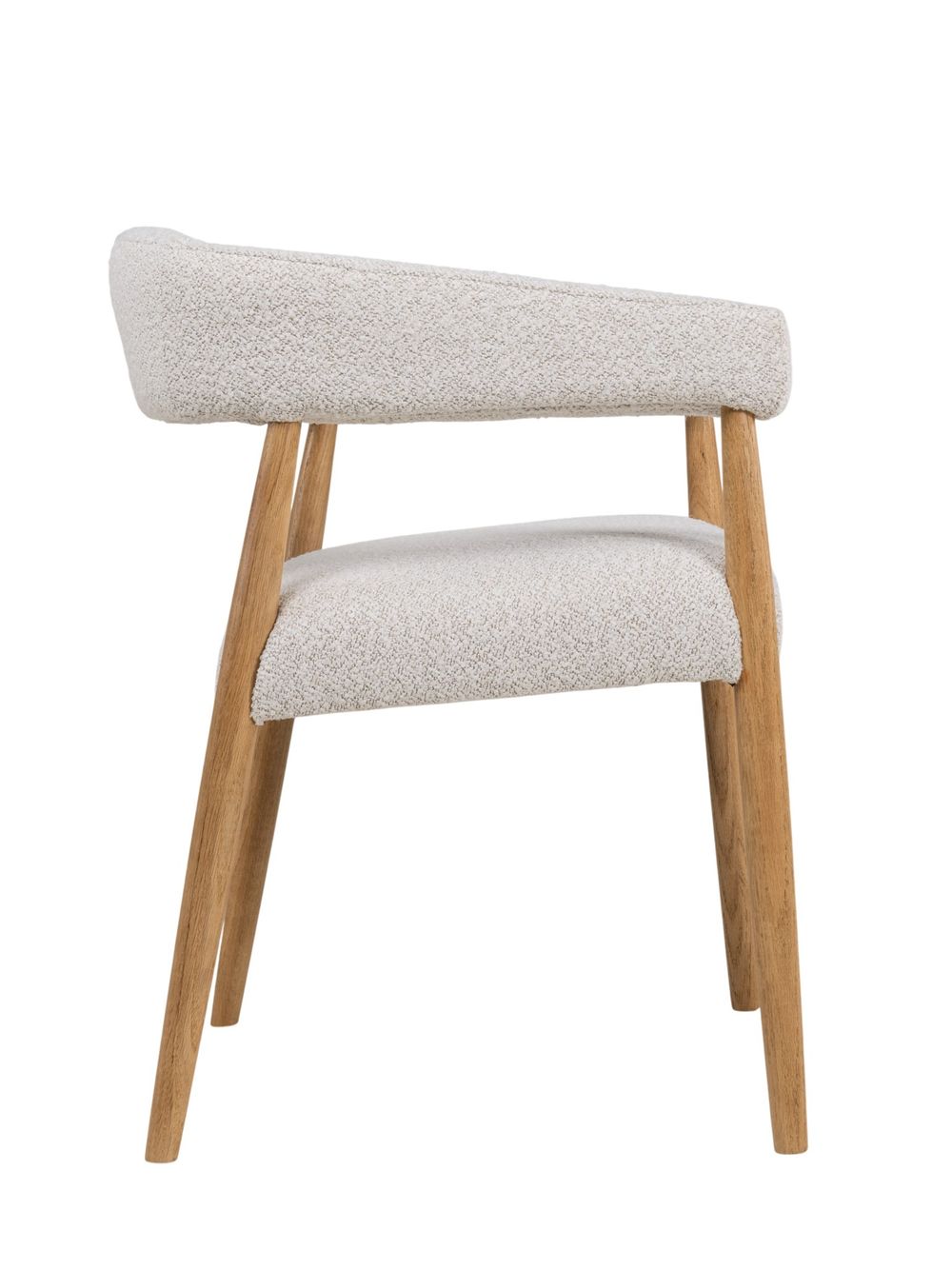 Armstoel AMOR - Mustard/Naturel hout DEZ-73-0000001