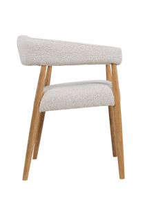 Armstoel AMOR - Mustard/Naturel hout DEZ-73-0000001