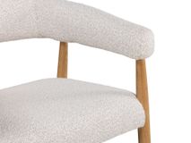 Armstoel AMOR - Mustard/Naturel hout DEZ-73-0000001